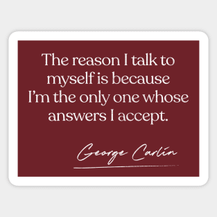 George Carlin Quote Design Sticker